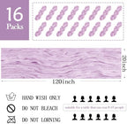 16 Pack Lavender Cheesecloth Table Runner 20 x 120 inch Gauze Table Runners 10 FT Long,Semi Sheer Boho Cheese Cloth Fabric Table Runner Bulk for Wedding,Party,Baby Shower,Bridal Shower Decoration - Image 2
