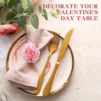 Yunsailing 24 Pcs Flower Napkin Rings Peony Floral Handmade Napkin Holder Rings Handicraft Holder for Table Decorations Wedding Holiday Banquet Luncheons Birthday Party Picnics Supplies(Pink) - Image 5