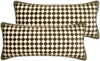 patdrea Designer Velvet Throw Pillow Cover,Set of 2,12"x28"-BrigittaC by patdrea