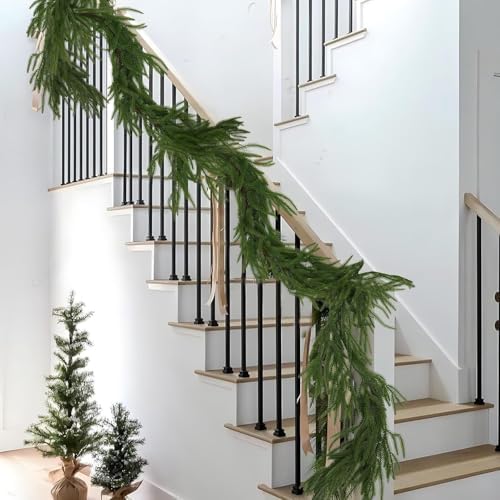 2PCS 6FT Christmas Norfolk Pine Garland - Image 6