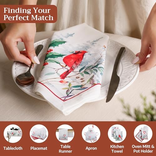 Maison d' Hermine Cloth Napkins Set of 4 Reusable 100% Cotton (20" x 20") - Image 4