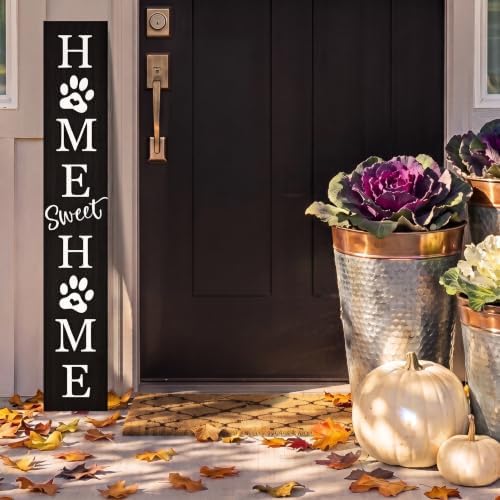 Home Sweet Home Sign, Welcome Porch Decor Front Door Outdoor Wooden Board - Image 5