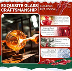 Mercury Glass Christmas Ornaments, Vintage Finial Decorations, Red, 6-Pc - Image 4