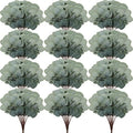 Taiyin 70 Pieces Artificial Eucalyptus Leaves Set Greenery Eucalyptus Stem by Taiyin