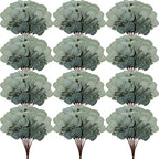Taiyin 70 Pieces Artificial Eucalyptus Leaves Set Greenery Eucalyptus Stem by Taiyin