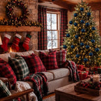 Hollowfly 24 Pcs 2.36 Inch Christmas Tartan Plaid Ball Ornaments Vintage Large Buffalo Plaid Balls Christmas Tree Hanging Ornament Rustic Ball Pendant Hanging Decor for Xmas Tree Party (Black) - Image 6