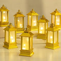 24 Pack Gold Mini Lanterns Decorative Indoor, for Wedding Decor by Staymoment