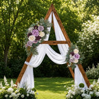 AitnWoy Artificial Wedding Arch Flowers Kit 2 PCS Dust Rose Flowers Silk Peony Floral Swag Welcome Sign for Wedding Ceremony Party Home Garland Decor (Purple) - Image 3