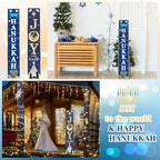 47" Happy Hanukkah Joy World Porch Sign, 2 In1 Welcome Sign - Image 4