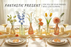 SUPMIND 16 Colored Glass Bud Vases, Small Flower Vase for Table Centerpiece - Image 3