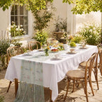 Irenare 6 Pcs 9.8ft Wildflower Tulle Table Runners, Multicolor - Image 6