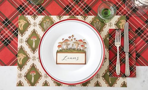 Red Plaid Paper Table Runner - Christmas Holiday Pattern for Parties or Weddings - Disposable Table Runner American Made - Image 6