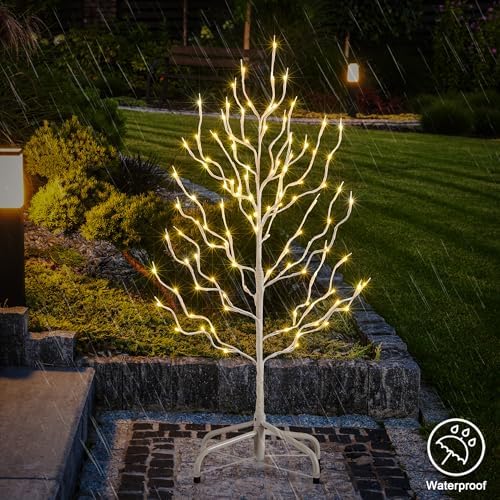 LIGHTSHARE 3FT Star Tree 112 LED Lights Warm White for Home & Christmas Decorations, 3' - Image 4
