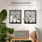 Aesthetics Candle Wall Holder, Modern Bathroom Wall Art for Living Room Bedroom Bathroom (2 Pack 11.8 x 13 in) - Image 5