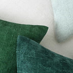 Set of 4 Soft Textured Decorative Throw Pillow Covers 18x18 Inch Cozy Farmhouse Cushion Cover Square Accent Pillow Cases for Bed Couch Sofa Living Room, White Aqua Green - Image 6