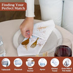 Maison d' Hermine Cloth Napkins Set of 4 Reusable 100% Cotton (20" x 20") - Image 4