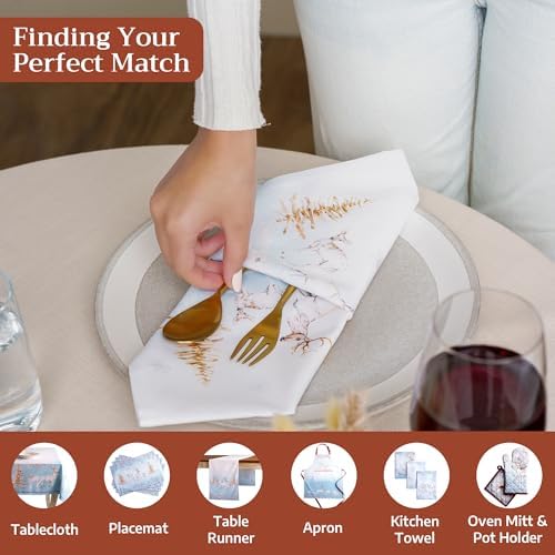Maison d' Hermine Cloth Napkins Set of 4 Reusable 100% Cotton (20" x 20") - Image 4