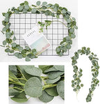 6Pack Artificial Eucalyptus Garland, 6 ft Faux Silk Eucalyptus Leaves Vines Handmade Garland Greenery Wedding Backdrop Arch Wall Decor - Image 4