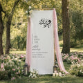 Elegant Eid Mubarak Welcome Sign Personalized Vertical Banner Arabic Calligraphy Islamic Holiday Party Decoration Modern Minimalist Ramadan Entryway Backdrop Outdoor Indoor Event Poster Decor by Custom