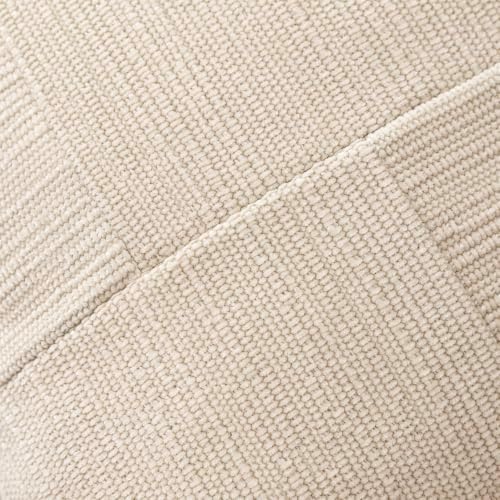 Foindtower Set of 2 Decorative Patchwork Chenille Throw Pillow Covers Textured Neutral Vintage Cushion Covers Modern Boho Accent Home Decor for Sofa Chair Couch Bed Living Room,20×20 Inch,Ivory White - Image 2