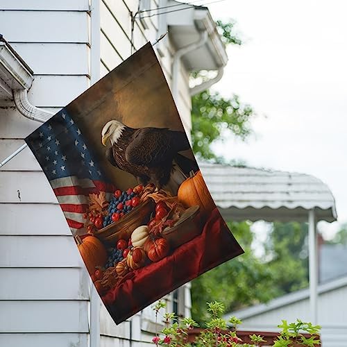 USA Thanksgiving Bald Eagle House Flag 28" x 40" Double Sided - Image 3