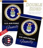 Air Force Proudly Family Garden House Flag - Kit Armed Forces USAF United State American Military Veteran Retire Official - Decoration Banner Small Yard Gift Double-Sided Made In USA 28 X 40 - Image 3