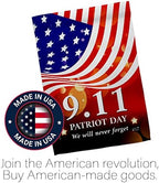 Remember 911 Flag Wood Dowel Set 25th Anniversary Patriot Day Wall Decor 2001-2026 Memorial Gifts Commemorative Memorabilia Home Poster Yard Decorations Garden Remembrance Tribute Tapestry - Image 5