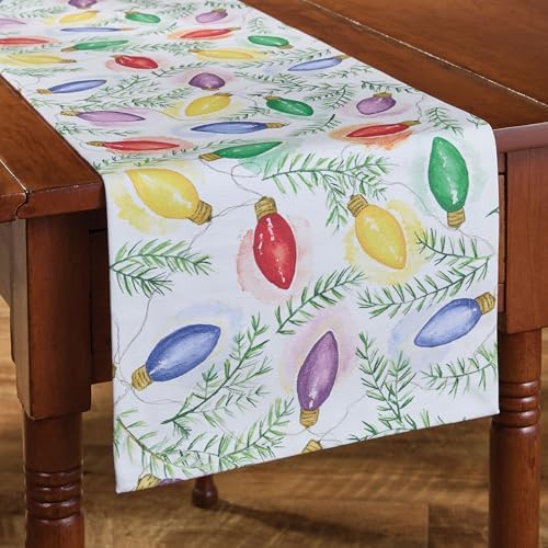 Park Designs Holiday Lights Table Runner 13" x 54" - Image 2