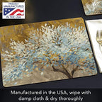 Cala Home Thousand Lifetimes Boxed Set of 4 Premium Hardboard Placemats - Image 4