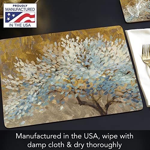 Cala Home Thousand Lifetimes Boxed Set of 4 Premium Hardboard Placemats - Image 4