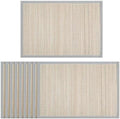 Hausattire Bamboo Placemats for Dining Table Set of 10 Washable 13x19 Rectangle Place Mats Sushi Mats for Kitchen Table Outdoor Parties Easter Farmhouse Decoration - Grey by Hausattire