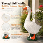 GIGALUMI Porch Goose Statue Plastic 23" Front Porch Decor Garden Decoration - Image 3