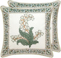 patdrea Designer Velvet Throw Pillow Cover,Set of 2,18"x18"-Callista B by patdrea