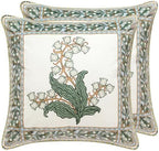patdrea Designer Velvet Throw Pillow Cover,Set of 2,18"x18"-Callista B by patdrea