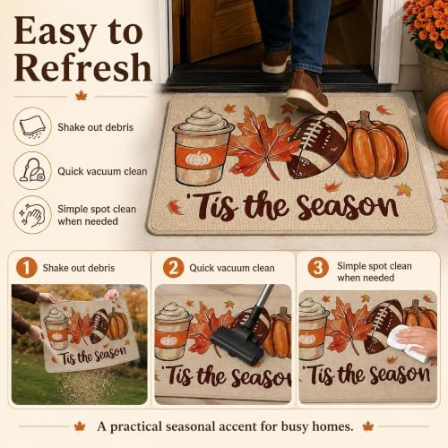 Fall Doormat 32x48in Tis The Season Front Door Mat - Image 4