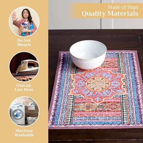 Maison d' Hermine Placemats Set of 4 Reusable 100% Cotton (13"x19") - Image 3