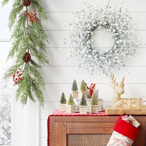 Winter Front Door Wreath 24 Inch Winter Berry - Image 5