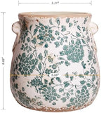 Tuscan Ceramic Planters & Kitchen Utensil Holder, 6.68" Vintage Plant Pots - Image 3