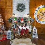 Sliner Christmas Stocking Holder with 12 Detachable Hooks 39.8 in Metal Stocking Holder Stand with String Lights, Freestanding Hangers Racks for Floor Fireplace Living Room(Classic) - Image 5