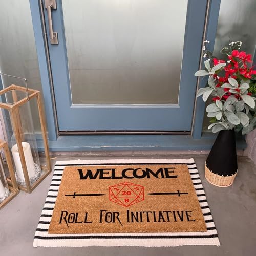 Funny Welcome Coir Doormat for Porch Decor - Personalized Rug with Heavy-Duty PVC backing, Non-Slip, 23.6 x 15.9 inch - Image 2