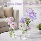 Glass Bud Vases, Set of 24 Clear Small Flower Vases in Bulk 3 Sizes - Image 6