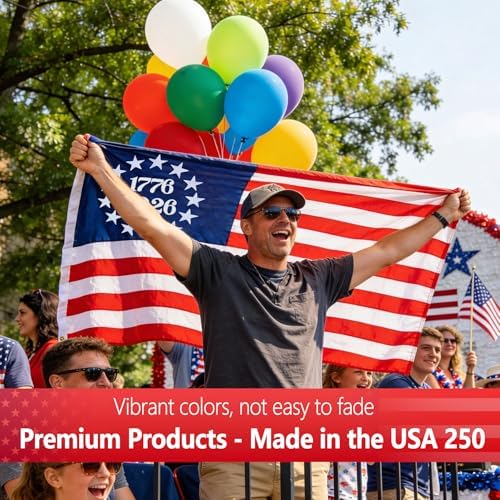 American Flags for Outside 5x8FT Heavy Duty, 250th Anniversary American Flag USA Flag 1776-2026, Best 250 Year American Flag 250 Years of Independence, 1776-2026 Flag United States Flag - Image 7