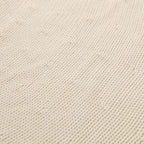 Ivory Knitted Christmas Tree Skirt, Cozy Cable Knit Design with Scalloped Edge and Ties, Rustic Farmhouse Holiday Décor for Christmas Tree Base(Ivory, 48") - Image 6