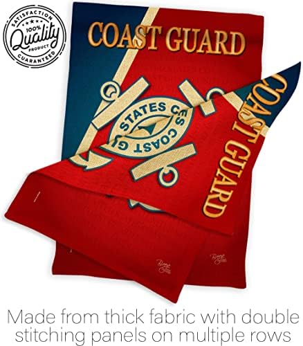Coast Guard Burlap Garden Flag - Set Wall Hanger Armed Forces USCG Semper Paratus United State American Military Veteran Retire Official - House Banner Small Yard Gift Double-Sided 13 X 18.5, - Image 7