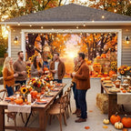 WovWeave Fall Garage Door Cover, 16 x 7 Ft Autumn Harvest Backdrop - Image 7