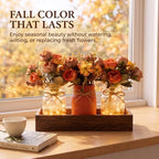 Fall Mason Jar Table Centerpieces with LED Fairy Lights, Fall Decor - Image 3
