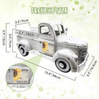 Sunflower Decor 13.4" Farmhouse Truck with 20 Magnets, White - Image 2