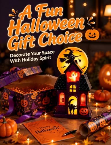 Halloween Haunted House Decorative Light USB Powered LED Tabletop Lamp - Image 6
