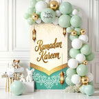 6.6FT Arch Backdrop Cover Ramadan Mubarak Runner Ramadan Decor Table Wedding Arch Cover Spandex Fitted Stretchy Backdrop Stand Covers for Birthday Party Wedding Decoration - Image 6