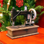Sewing Machine Model Iron Wood Storage Box - Image 4